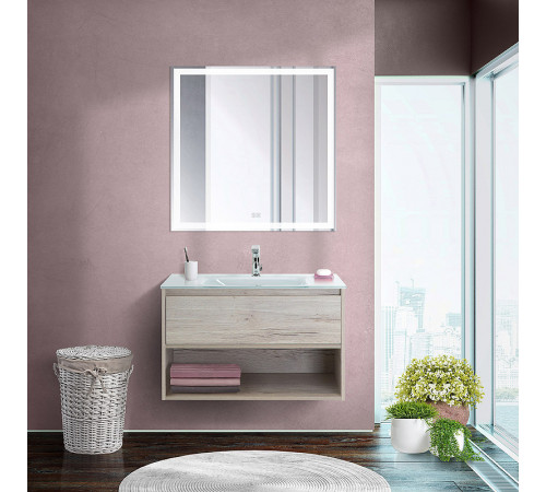 Тумба под раковину BelBagno Kraft 80 KRAFT-800-1C-SO-RGB подвесная Rovere Galifax Bianco