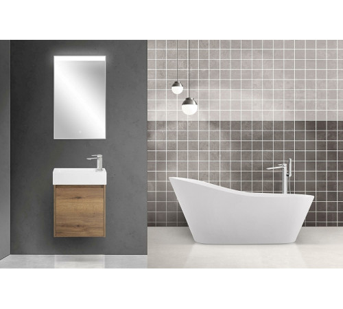 Тумба под раковину BelBagno Kraft Mini 50 R KRAFT MINI-500/260-1A-SO-RT-R подвесная Rovere Tabacco