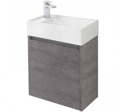 Тумба под раковину BelBagno Kraft Mini 50 L KRAFT MINI-500/260-1A-SO-CG-L подвесная Cemento Grigio