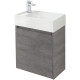 Тумба под раковину BelBagno Kraft Mini 50 L KRAFT MINI-500/260-1A-SO-CG-L подвесная Cemento Grigio