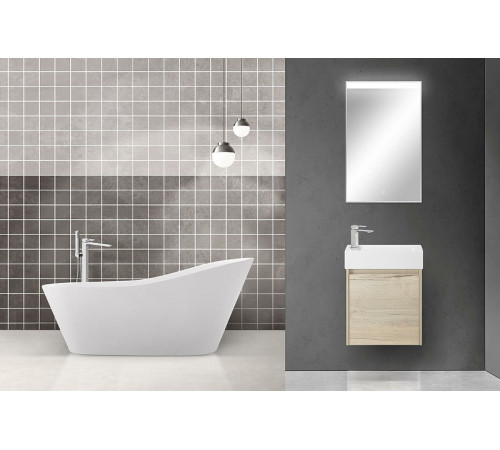 Тумба под раковину BelBagno Kraft Mini 50 L KRAFT MINI-500/260-1A-SO-RGB-L подвесная Rovere Galifax Bianco