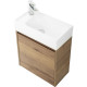 Тумба под раковину BelBagno Kraft Mini 50 L KRAFT MINI-500/260-1A-SO-RT-L подвесная Rovere Tabacco