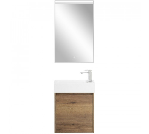 Тумба под раковину BelBagno Kraft Mini 50 R KRAFT MINI-500/260-1A-SO-RT-R подвесная Rovere Tabacco