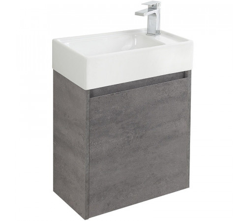 Тумба под раковину BelBagno Kraft Mini 50 R KRAFT MINI-500/260-1A-SO-CG-R подвесная Cemento Grigio