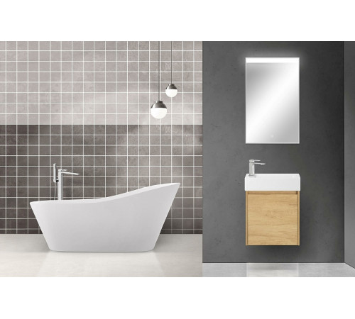 Тумба под раковину BelBagno Kraft Mini 50 L KRAFT MINI-500/260-1A-SO-RNN-L подвесная Rovere Nebrasca Nature