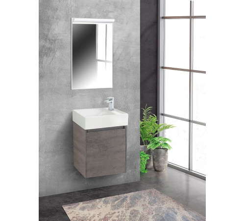 Тумба под раковину BelBagno Kraft Mini 50 R KRAFT MINI-500/260-1A-SO-CG-R подвесная Cemento Grigio