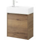 Тумба под раковину BelBagno Kraft Mini 50 L KRAFT MINI-500/260-1A-SO-RT-L подвесная Rovere Tabacco