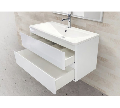 Тумба под раковину BelBagno ACQUA-1000-2C-SO-BL подвесная Bianco Lucido