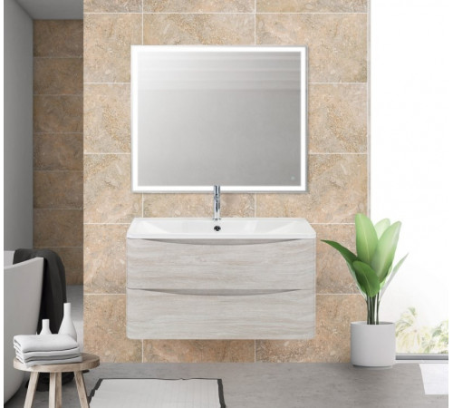 Тумба под раковину BelBagno ACQUA-1000-2C-SO-RVB подвесная Rovere Vintage Bianco