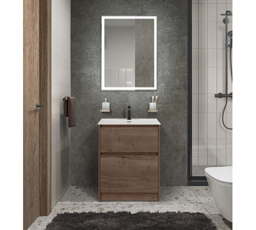 Тумба под раковину BelBagno Kraft 39 50 KRAFT39-500/390-2C-PIA-RT Rovere Tabacco