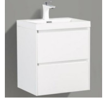Тумба под раковину BelBagno Pietra Mini 50 PIETRA MINI-500-2C-SO-BL подвесная Bianco Lucido
