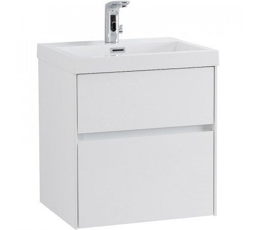 Тумба под раковину BelBagno Pietra Mini 50 PIETRA MINI-500AS-2C-SO-BL подвесная Bianco Lucido