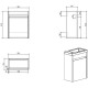 Тумба под раковину BelBagno Pietra Mini 40 PIETRA MINI-400-1A-SO-SCM-R подвесная Cemento