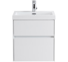 Тумба под раковину BelBagno Pietra Mini 50 PIETRA MINI-500AS-2C-SO-BL подвесная Bianco Lucido