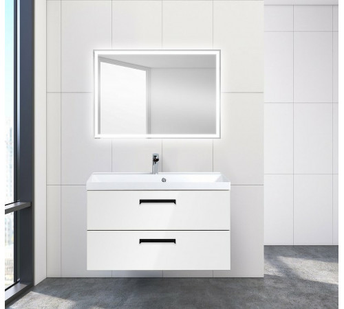 Тумба под раковину BelBagno Aurora 90 AURORA-900-2C-SO-BL подвесная Bianco Lucido