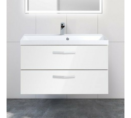 Тумба под раковину BelBagno Aurora 90 AURORA-900-2C-SO-BL подвесная Bianco Lucido