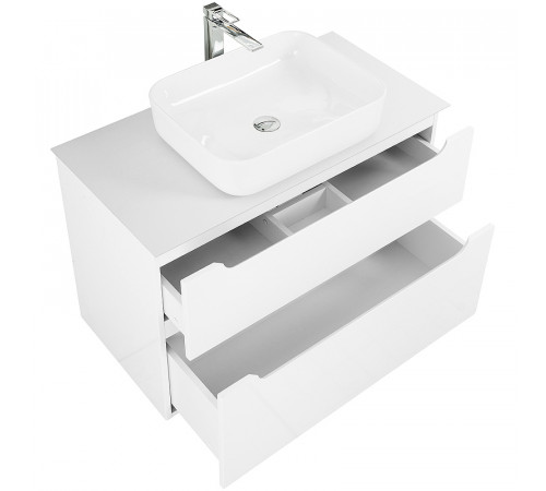 Тумба под раковину BelBagno Etna-H60 80 ETNA-H60-800-2C-SO-BL-P подвесная Bianco Lucido