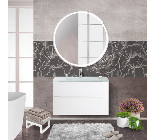 Тумба под раковину BelBagno Etna-H60 90 ETNA-H60-900-2C-SO-BL-P подвесная Bianco Lucido