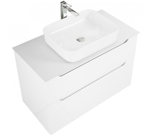 Тумба под раковину BelBagno Etna-H60 80 ETNA-H60-800-2C-SO-BL-P подвесная Bianco Lucido