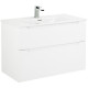 Тумба под раковину BelBagno Etna-H60 80 ETNA-H60-800-2C-SO-BL-P подвесная Bianco Lucido