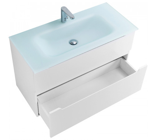 Тумба под раковину BelBagno Etna-H60 90 ETNA-H60-900-2C-SO-BL-P подвесная Bianco Lucido