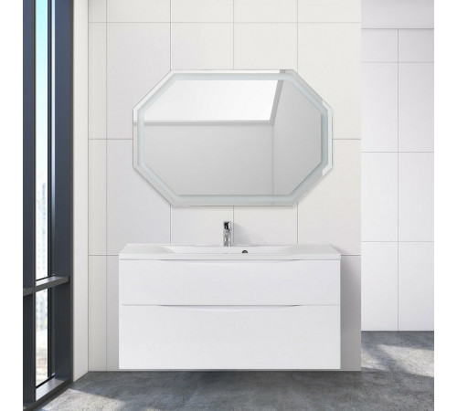 Тумба под раковину BelBagno Marino-H60 110 MARINO-H60-1100-2C-SO-BL-P подвесная Bianco Lucido