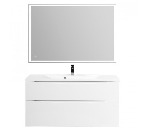 Тумба под раковину BelBagno Marino-H60 110 MARINO-H60-1100-2C-SO-BL-P подвесная Bianco Lucido