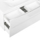 Тумба под раковину BelBagno Marino-H60 110 MARINO-H60-1100-2C-SO-BL-P подвесная Bianco Lucido