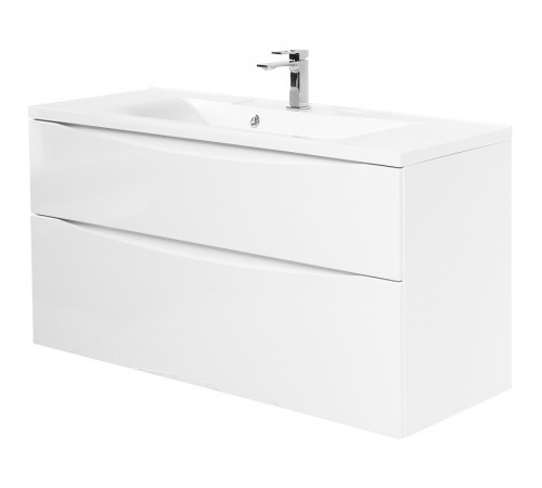 Тумба под раковину BelBagno Marino-H60 110 MARINO-H60-1100-2C-SO-BL-P подвесная Bianco Lucido