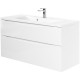 Тумба под раковину BelBagno Marino-H60 110 MARINO-H60-1100-2C-SO-BL-P подвесная Bianco Lucido