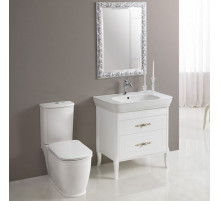 Тумба под раковину BelBagno Prado 80 резные ручки Bianco Laccato Lucido