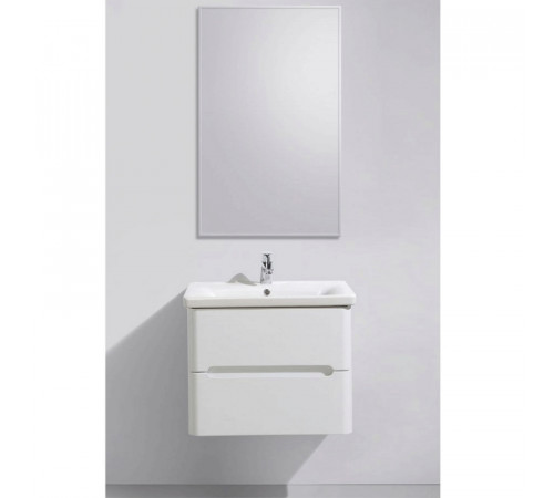 Тумба с раковиной BelBagno Soft 65 SOFT-650-2C-SO-BL подвесная Белая