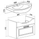 Тумба под раковину Runo Монро 55 00-00000458 подвесная Белая