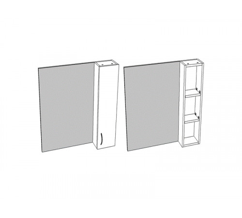 Зеркало со шкафом Corozo Олимп 60 SD-00000653 Белое