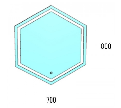 Зеркало Corozo Теор 70 SD-00000922 с подсветкой с сенсорным выключателем