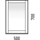 Зеркало Corozo Техас 50 SD-00000586 Белое