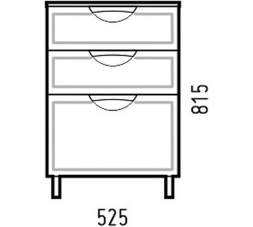 Комод Corozo Монро 50 Z3 SD-00000781 Белый