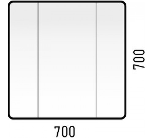 Зеркальный шкаф Corozo Монро 70 SD-00000678 Белый