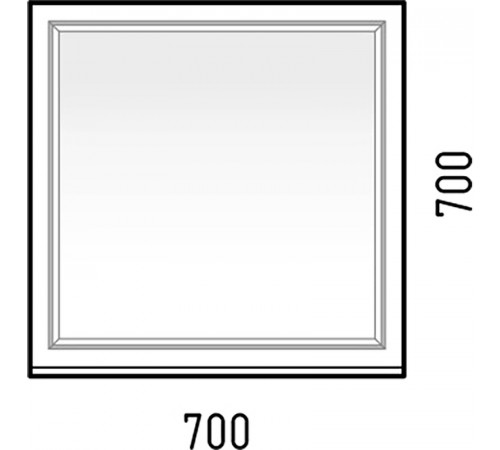 Зеркало Corozo Каролина 70 SD-00000925 Белое