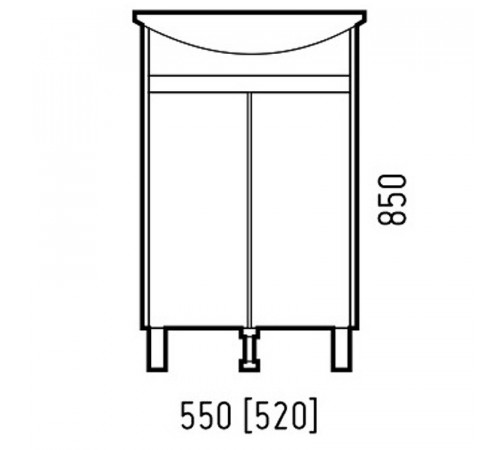 Тумба под раковину Corozo Орегон 55 SD-00001444 Пайн
