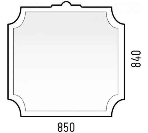 Зеркало Corozo Манойр 85 SD-00000980 Белое