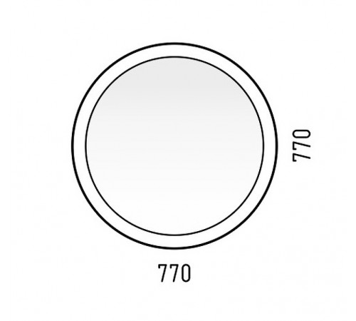 Зеркало Corozo Мицар 77 SD-00000891 с подсветкой с сенсорным выключателем