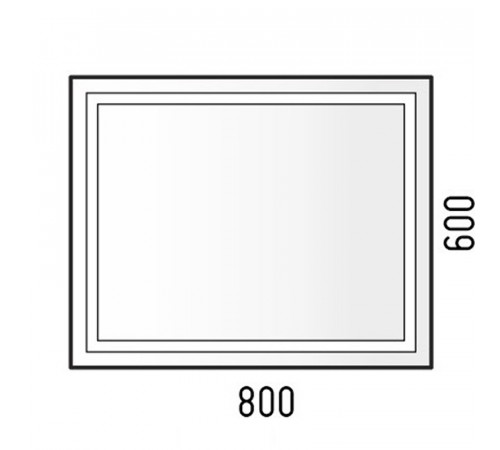 Зеркало Corozo Барго 80 SD-00001117 с подсветкой с сенсорным выключателем