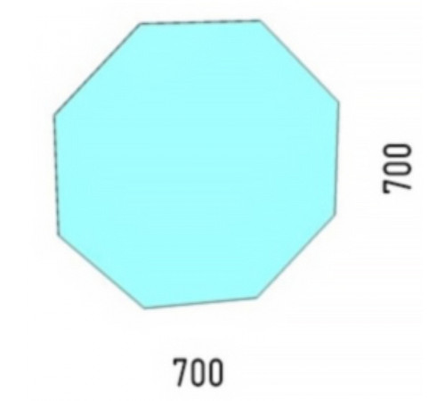 Зеркало Corozo Каре 70 V SD-00000962 с подсветкой с сенсорным выключателем