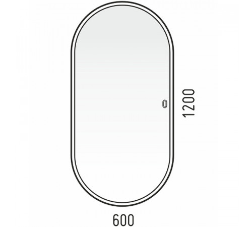 Зеркало Corozo Европа 120 LED SD-00000842 с подсветкой с сенсорным выключателем