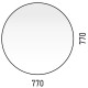 Зеркало Corozo Окко 77 SD-00001359 Круглое