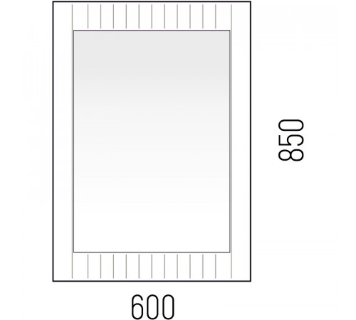 Зеркало Corozo Терра 60 SD-00001326 Графит матовый