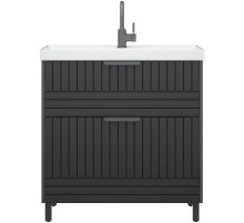Тумба под раковину Corozo Терра 80 SD-00001323 Графит матовый