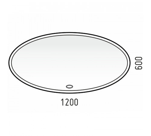 Зеркало Corozo Ориго 120 LED SD-00001277 с подсветкой с сенсорным выключателем