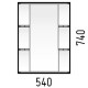 Зеркало Corozo Орион 55-2 SD-00001547 Белое